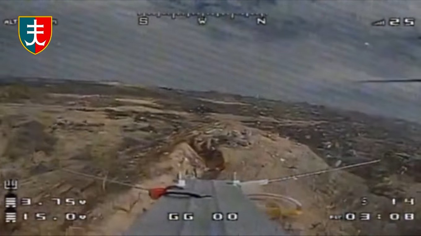 To destroy russian observation post ukrainian marines used kamikaze drone, Ukrainian Marines Released a Video on How They Destroy Russian Observation Post, Defense Express