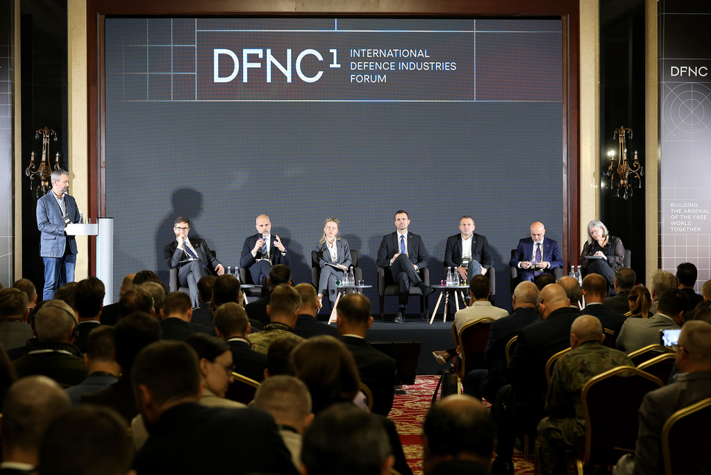 Daniel Blažkovec, Deputy Ministry of Defense of the Czech Republic at the First International Defense Industries Forum (DFNC1) in Kyiv, September 30, 2023