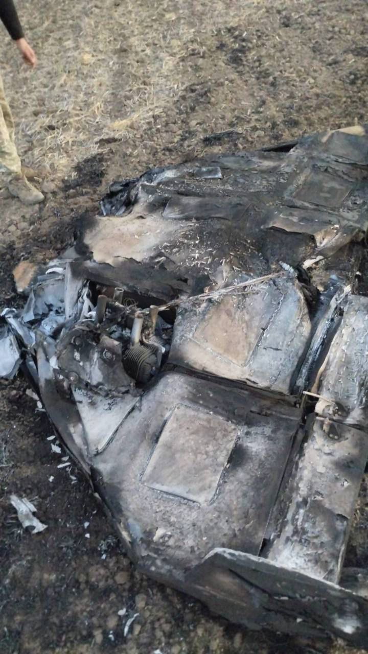 One of the iranian-russian drones shot down that night over Odesa regio, Defense Express