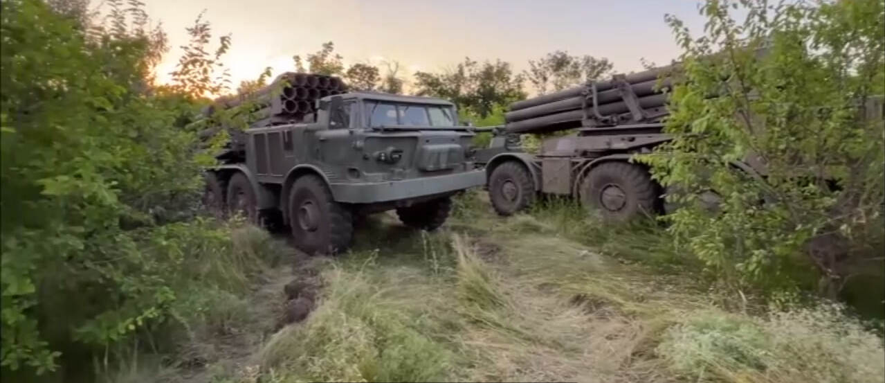 The Uragan multiple rocket launchers, which were transferred from units of the Wagner Group to russian army in July 2023 Defense Express Impressive Arsenal: the Wagner Group Transferred Weapons and Equipment to russian Army (Photos)