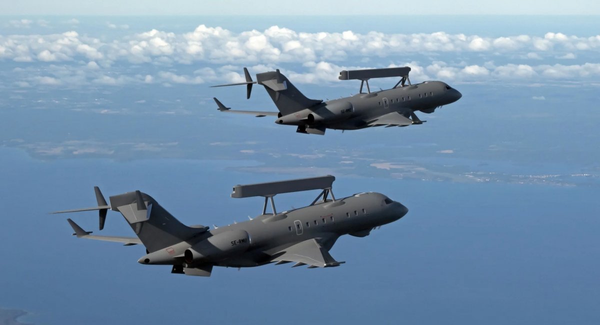 Satellite Images of UAE Air Base Reveal Possible Heavy Losses After Iranian Attacks, SAAB GlobalEye multi-role airborne early warning & control aircraft