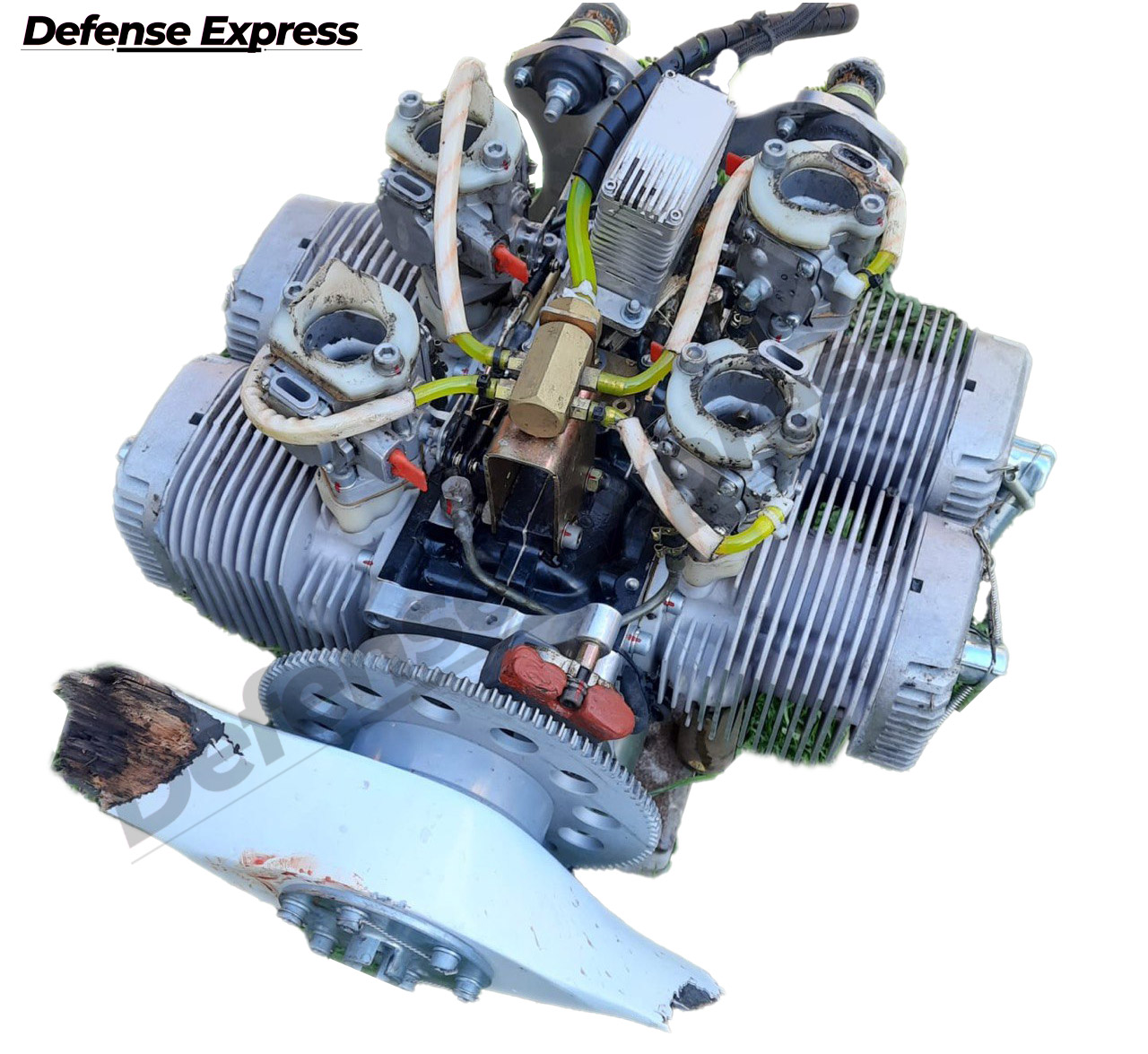 Original MD550 for Shahed-136 / Defense Express / russia Simplifies Shahed to the Utmost: Drone's Engine Lacks Starter and Flywheel