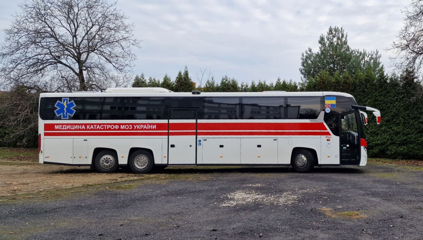 Nato Helped Donation Of Special Buses From Norway To Ukraine Defense