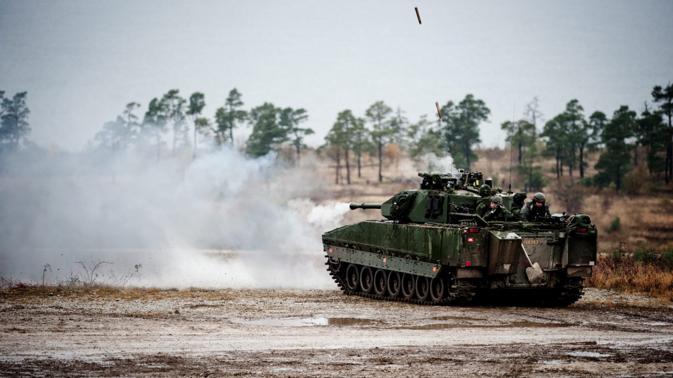 Combat Vehicle 90 (Stridsfordon 90) of the Swedish Armed Forces