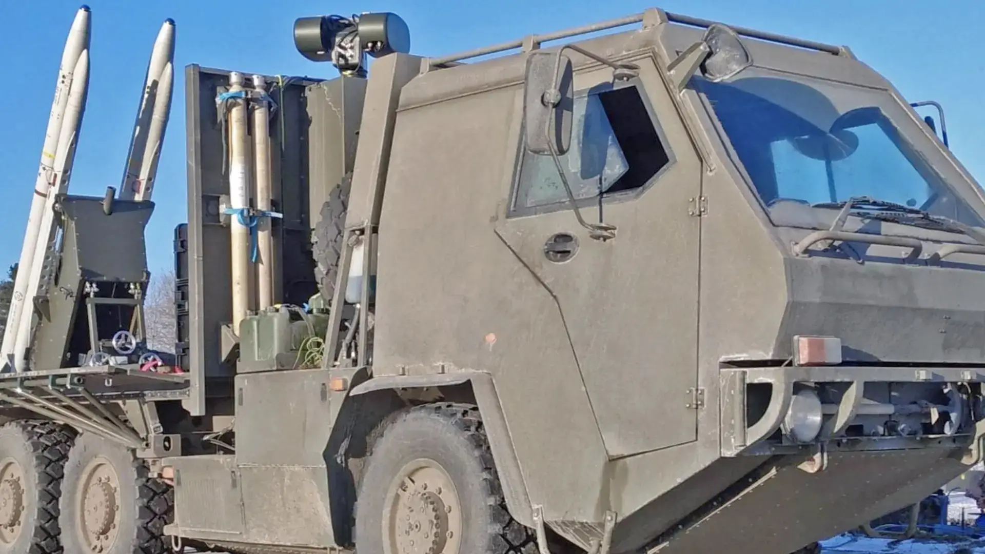 A picture of one of the ASRAAM/Supacat air defense systems supplied to Ukraine. Ukrainian Armed Forces