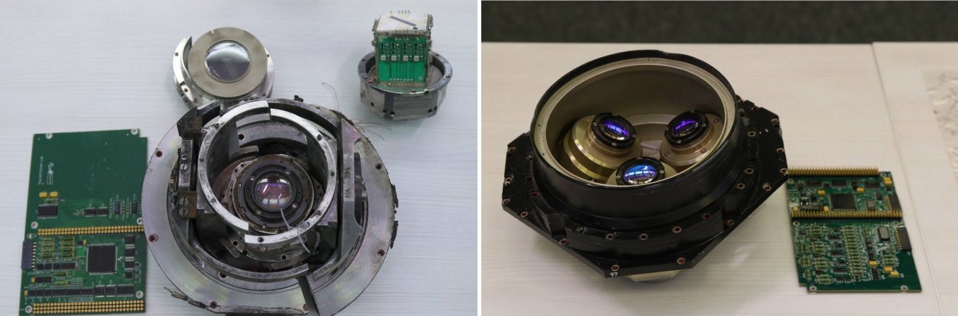 Old (R) and new (L) cameras of the guidance system on russian Kh-101 missiles, Defense Express