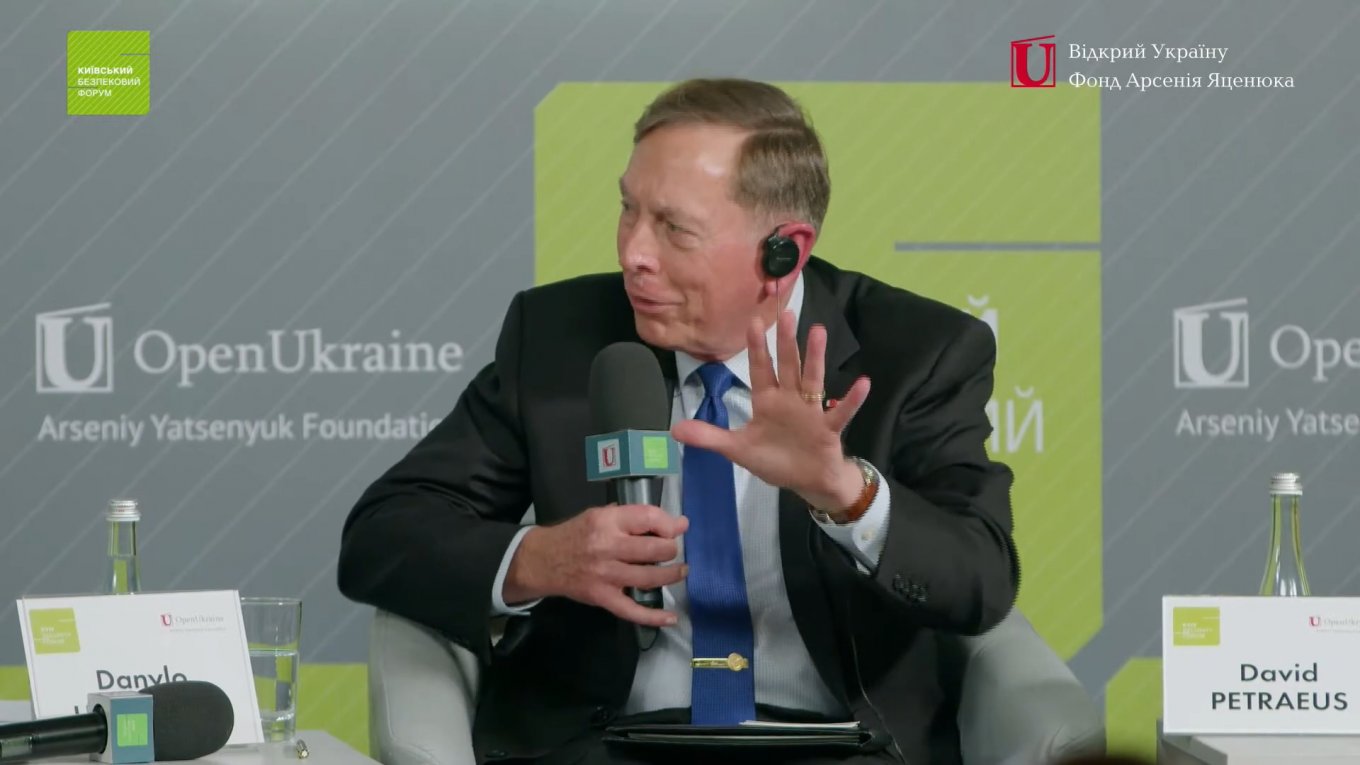General David Petraeus, Commander of the U.S. Central Command in 2008-10, Director of the U.S. Central Intelligence Agency in 2011-12, at the Kyiv Security Forum, September 5th, 2023