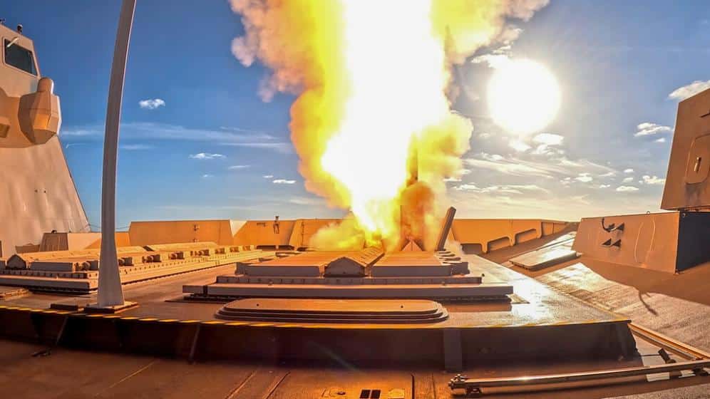 Aster 30 missile launch from Sylver A50 launcher / Photo credit: French Navy