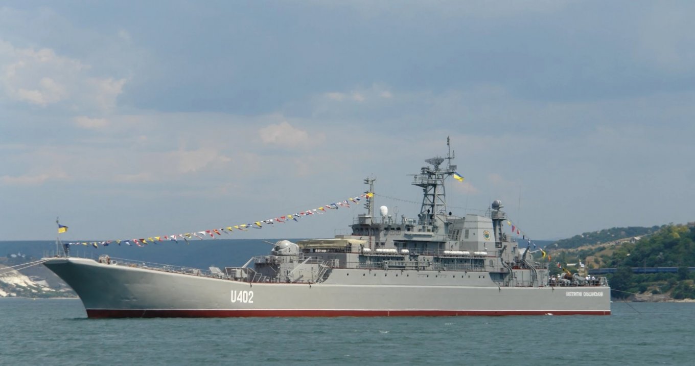 Until 2014, Konstantin Olshansky was cruising under the Ukrainian flag / Defense Express / Ukraine's Neptune Missile Got an Overhaul: What Details the Strike on Konstantin Olshansky Landing Ship Reveals