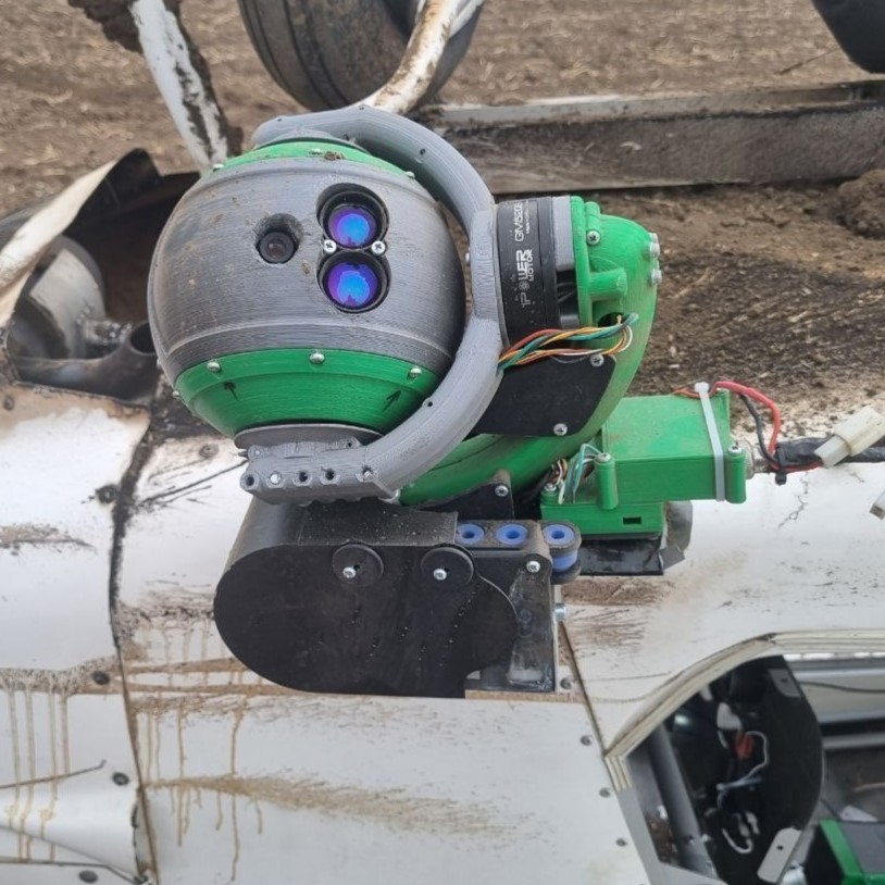 Optical targeting station on the downed SkyRanger Swift