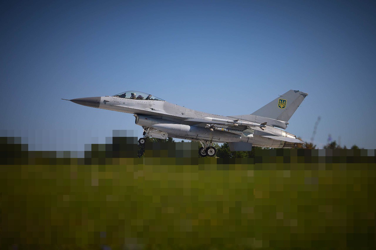 russia Attacks Ukraine Sunday Night With Ballistic Missiles, Cruise Missiles, Nearly 500 UAVs, Ukrainian F-16 аfighter jet