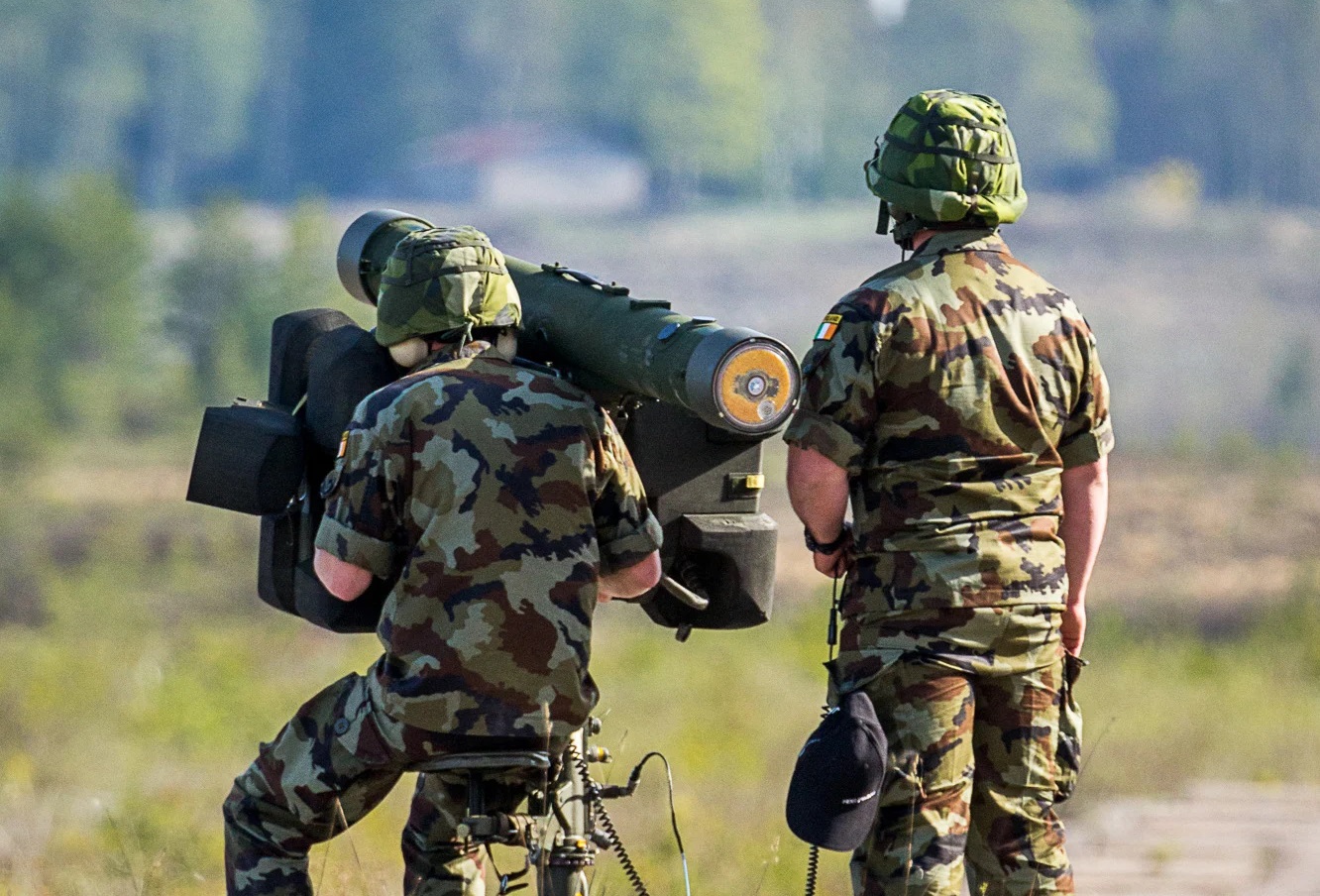 Irish air defense troops firing RBS 70 MANPADS