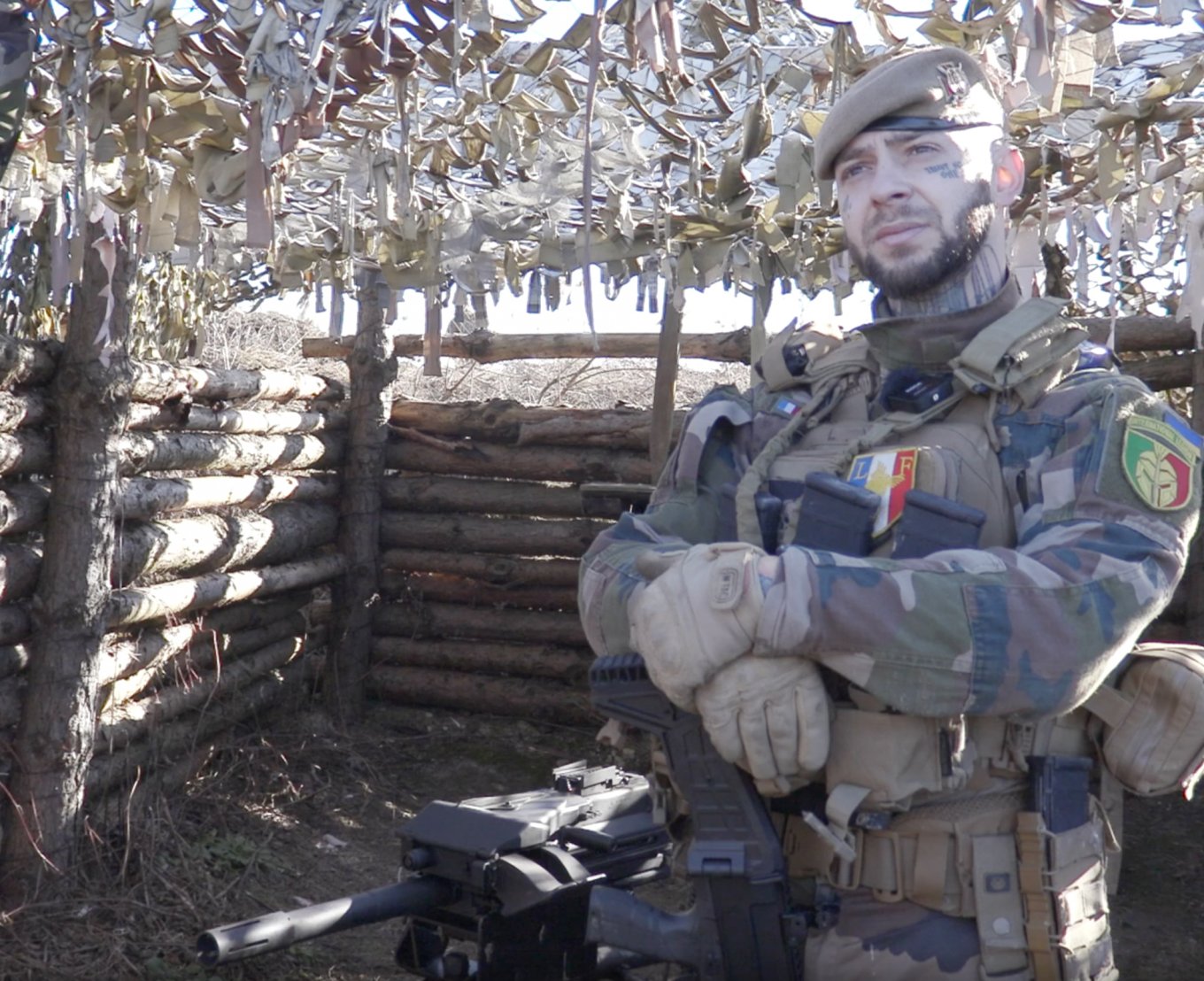 French Cook Fries russian Invaders with an American Grenade Launcher