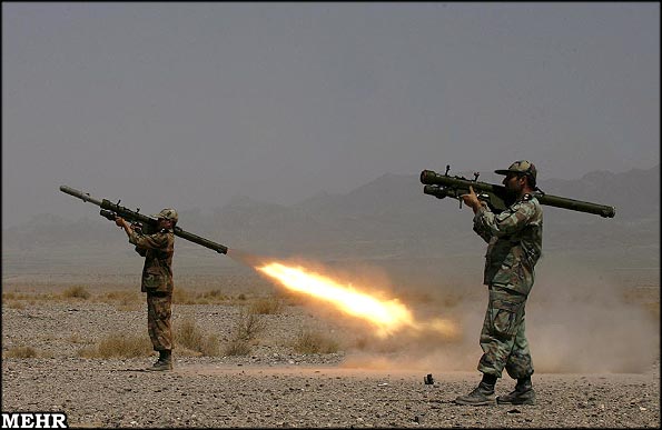 Iranian military with MANPADS