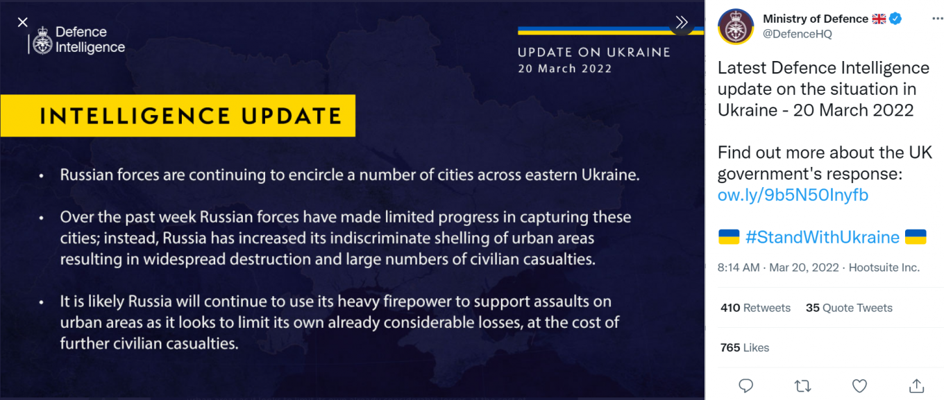 UK Defense Intelligence: Russian forces continue encircling Ukraine's eastern cities, Defense Expres, war in Ukraine, Ukrainian-Russian war