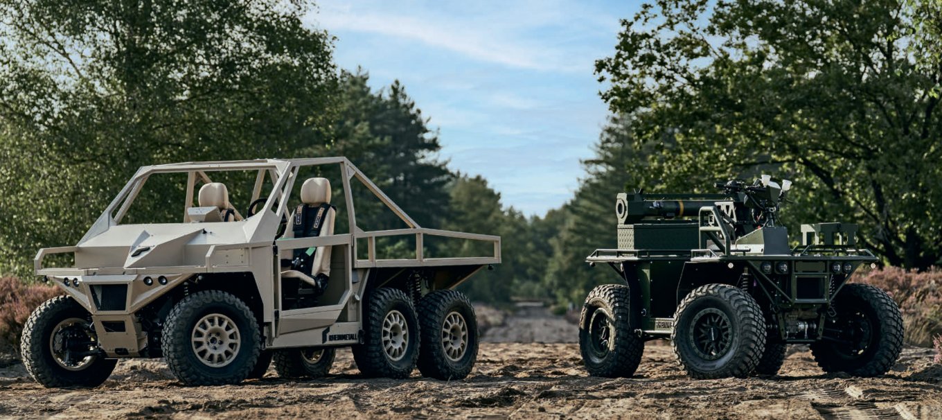 The Netherlands Deliver 100 Counter UAV Radars, Unmanned CASEVAC Vehicles and More to Ukraine, ERMINE family of hybrid vehicles by Rheinmetall