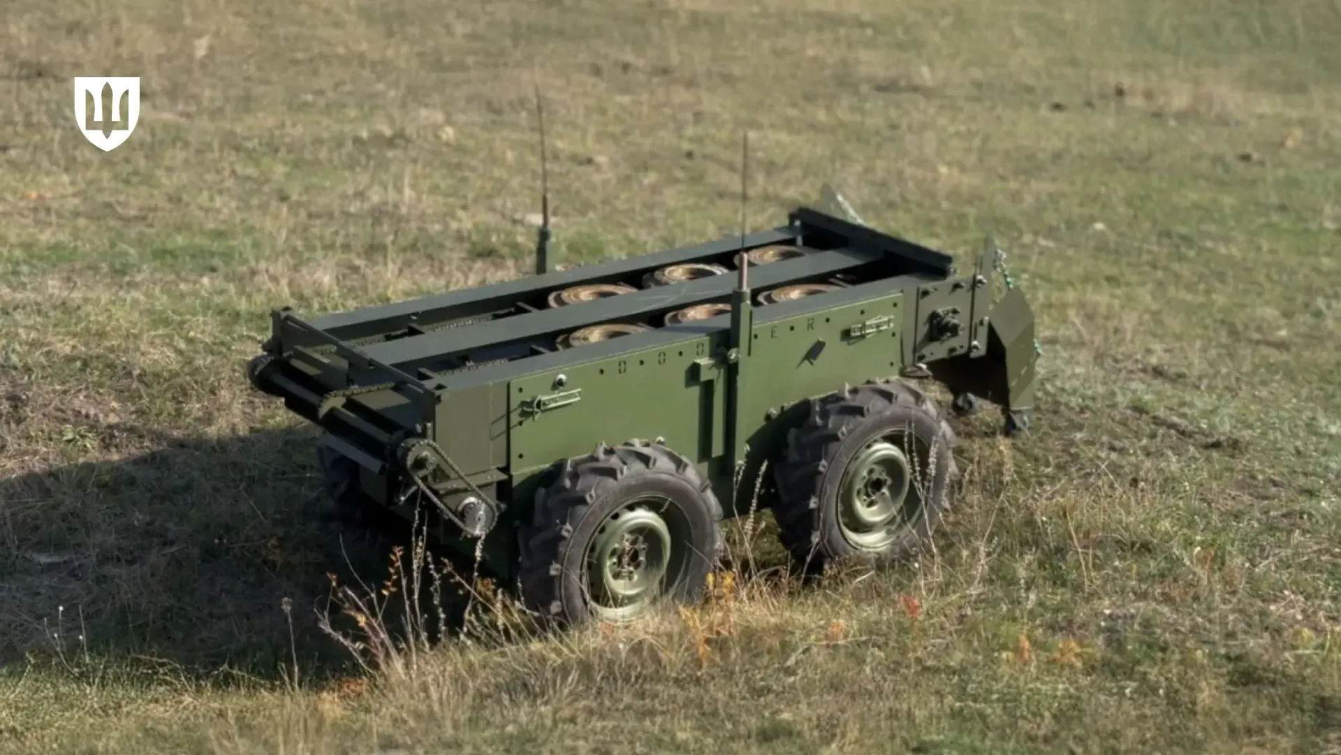 The DODGER unmanned ground robotic system Defense Express Ukrainian DODGER Robot Clears Path for Safer Battlefield Operations