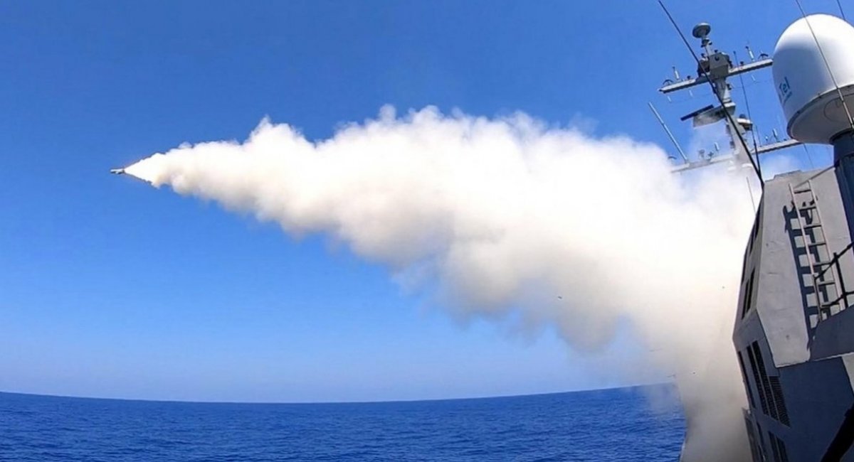 Blue Spear 5G SSM missile launch / Illustrative photo from open sources, Defense Express