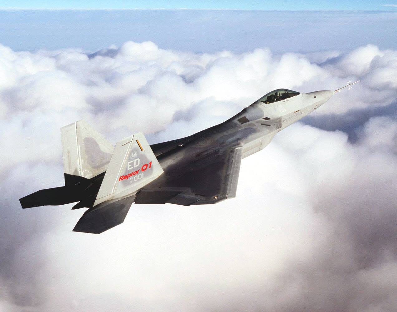 First F-22 multirole fighter