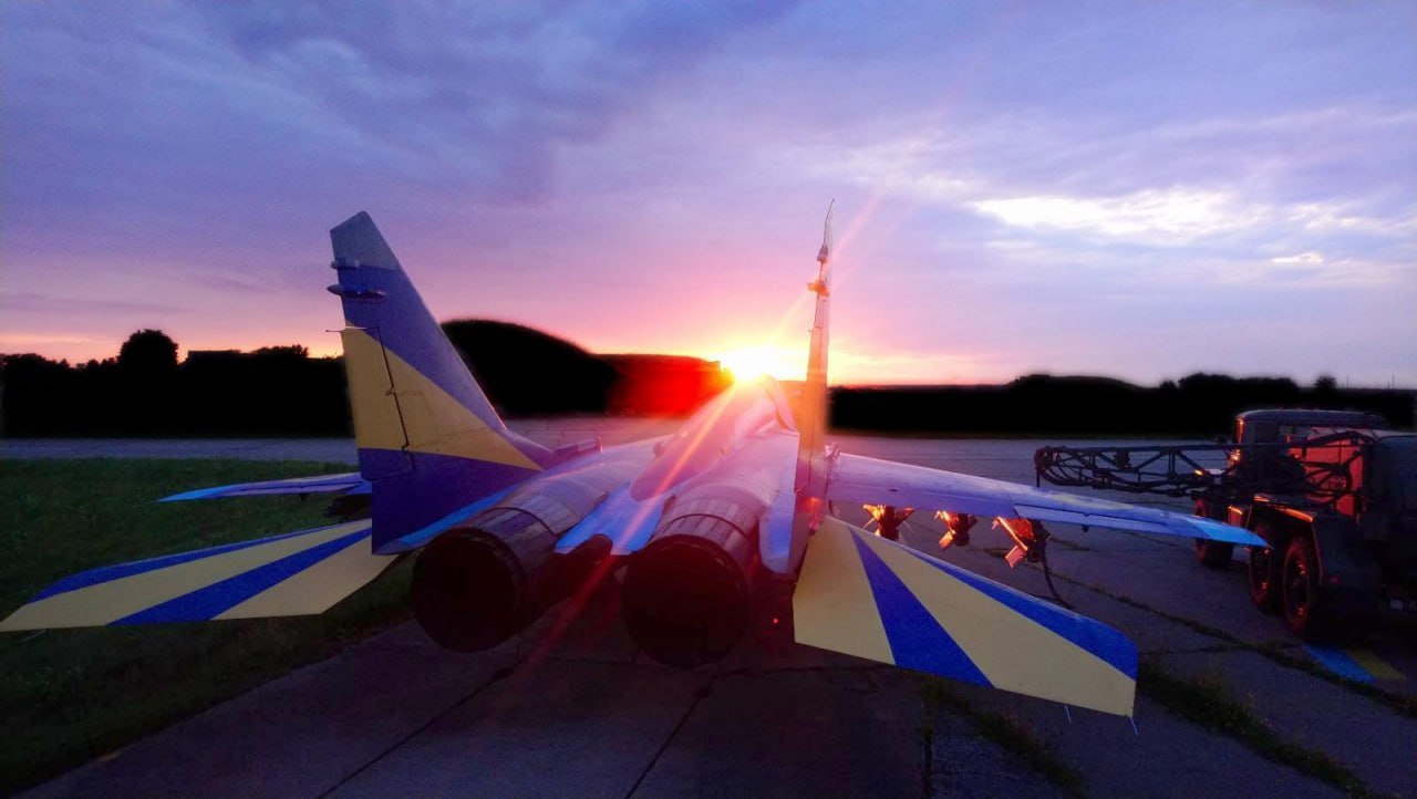 The MiG-29 in the Pseudo-Falcons camouflage color scheme, which could be restored from storage after February 2022, Defense Express