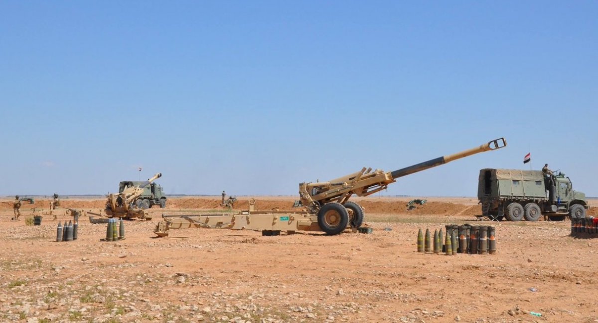 US M198 howitzers in servie with the Iraqi Armed Forces