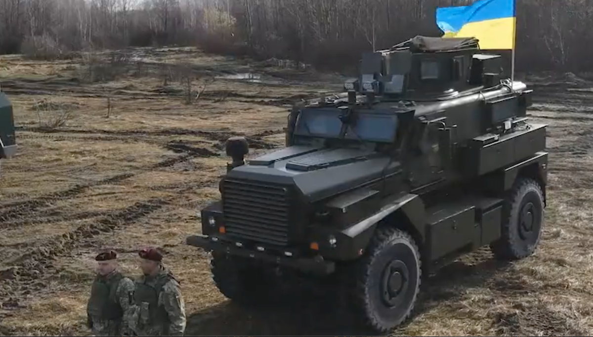 The Cougar mine-resistant ambush-protected infantry mobility vehicle Defense Express The First Test Of Ukrainian Stryker And Cougar Vehicles (Video)