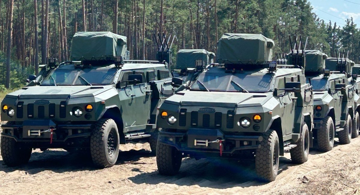 A batch of Novator-2 armored vehicles equipped with EW systems / Photo credit: Ukrainian Armor