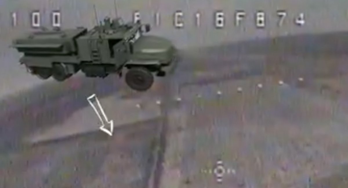 The 68th Jaeger Brigade take down the TOS-2 Tosochka in a precision strike / screenshot from video 