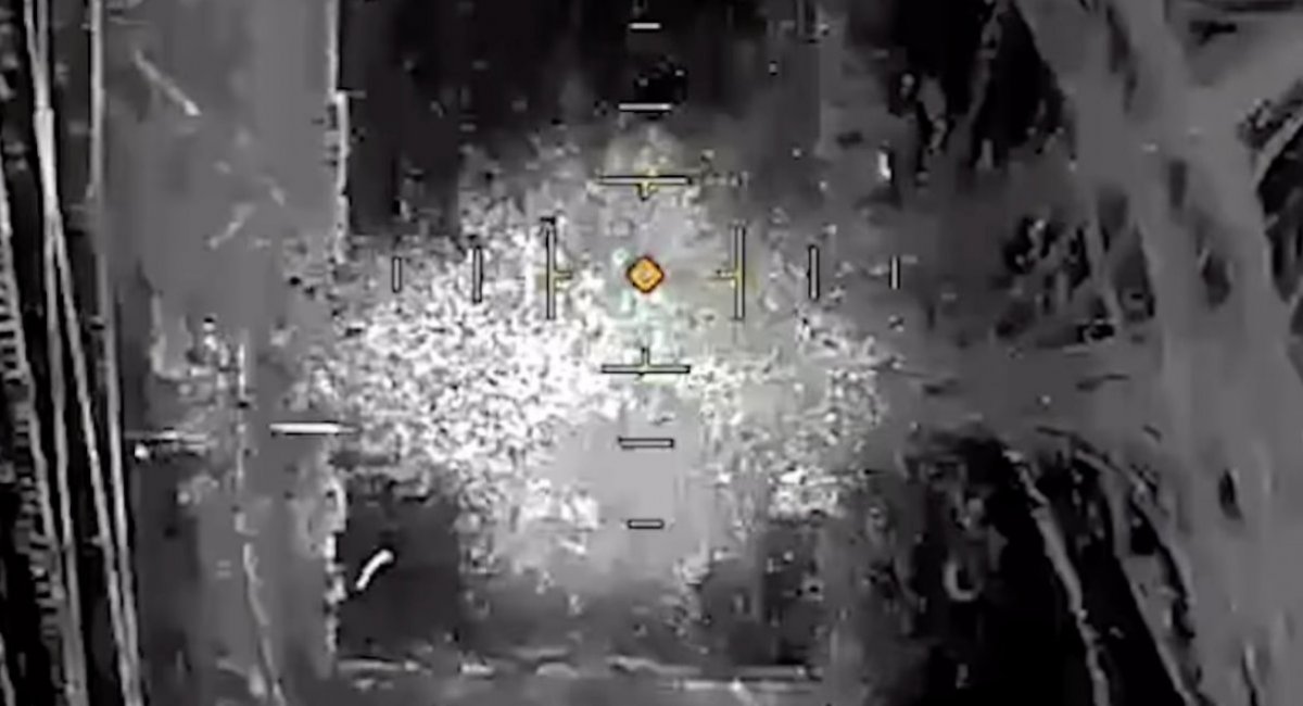 Moment of target hit / Video screenshot