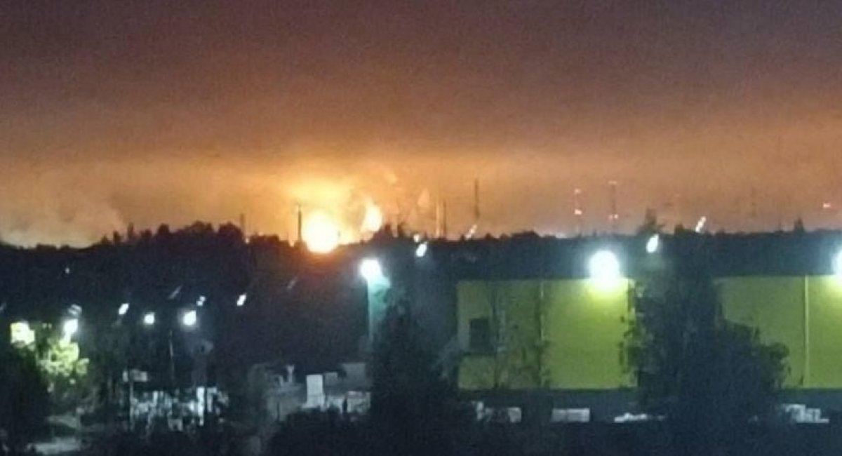 Strike on one of the russian refineries