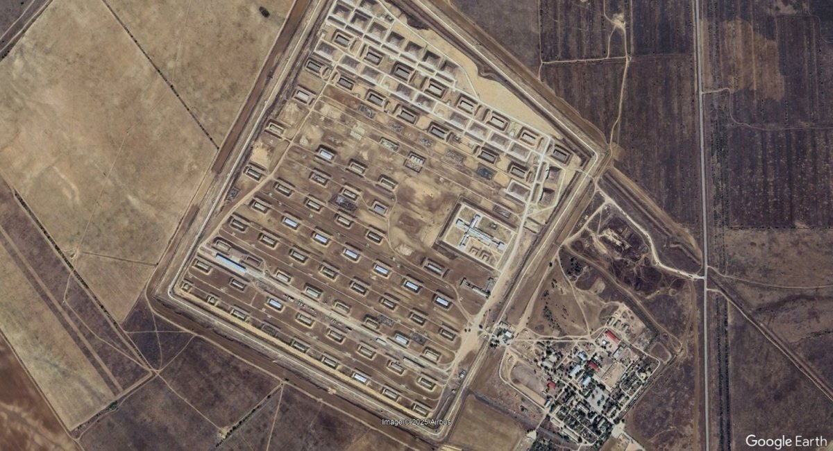 russian GRAU arsenal, known as military unit 57229-51 near Kotluban (photo from Google Earth, September 2025)