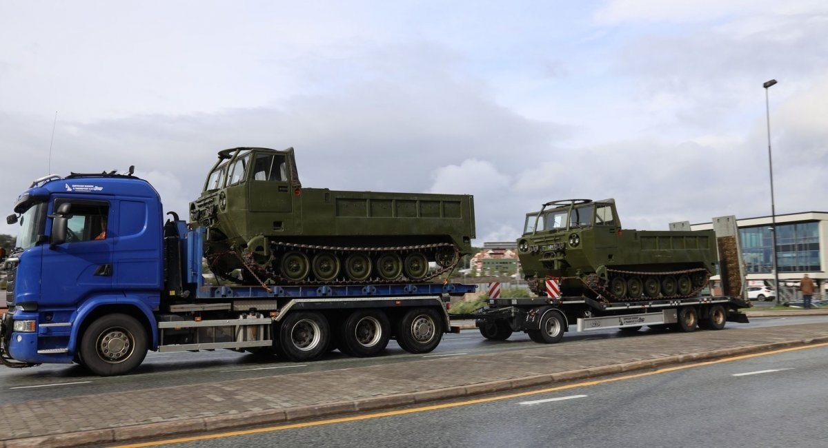 Delivery of Norwegian NM199 vehicles to Ukraine / Photo credit: Norwegian Armed Forces