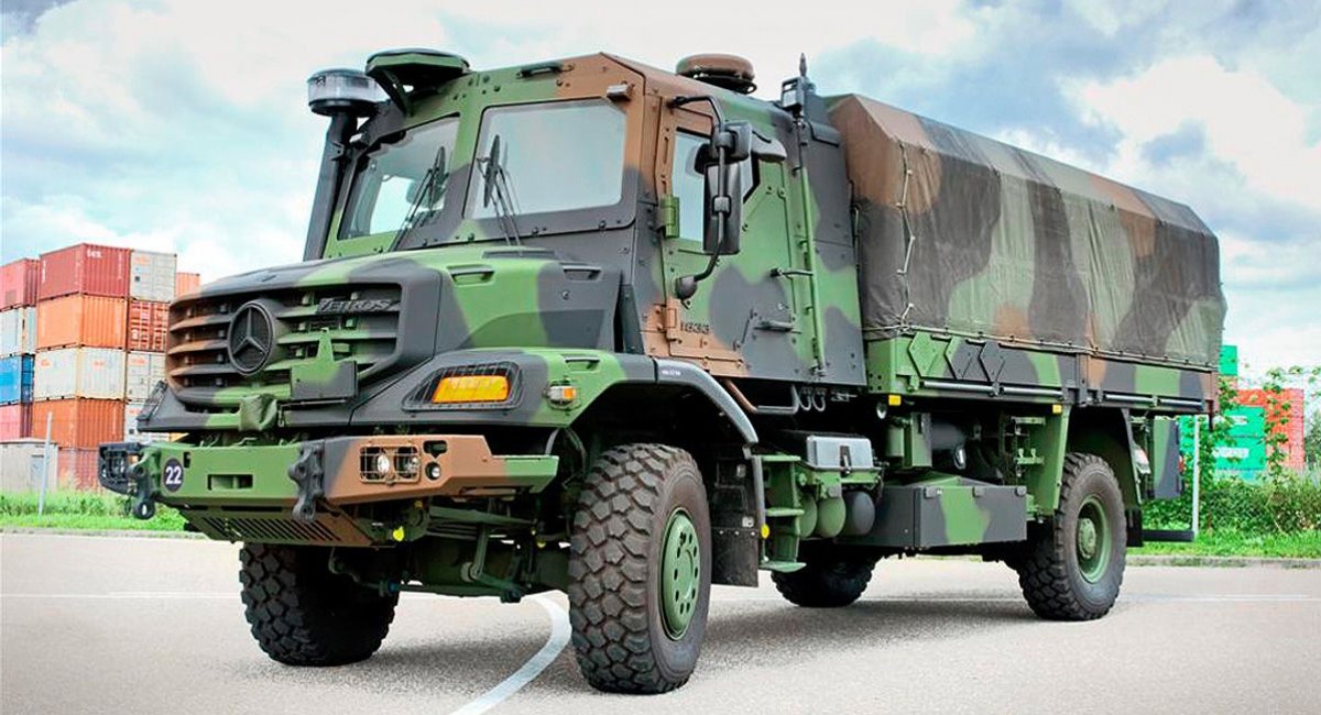Mercedes-Benz Zetros trucks are among equipment in the latest batch of military aid to Ukraine from Germany / Open source photo
