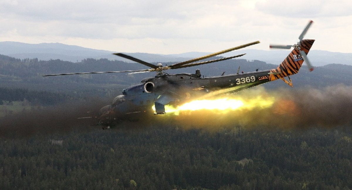 "Farewell" live fire shootings of Mi-24V and Mi-35 in Czechia / capitalization photo credit: Ministerstvo obrany České republiky