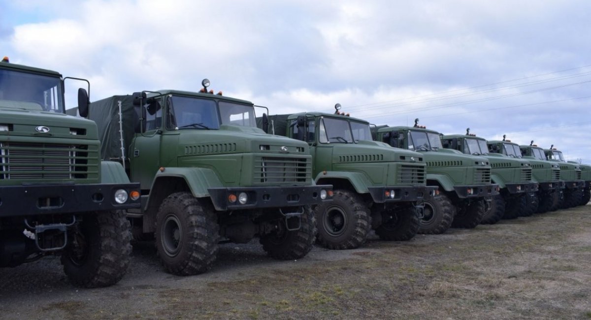 KrAZ trucks operated by Ukraine’s armed services 