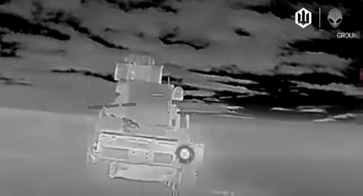 Defeat of the Buk-M1 SAM system in the Volnovakha district of Donetsk region / Video screenshot