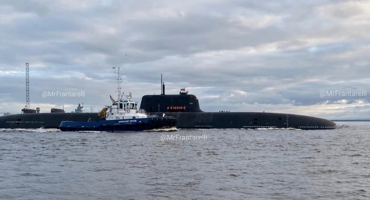 The Khabarovsk submarine is heading out for sea trials / Photo credit: @MrFrantarelli on X