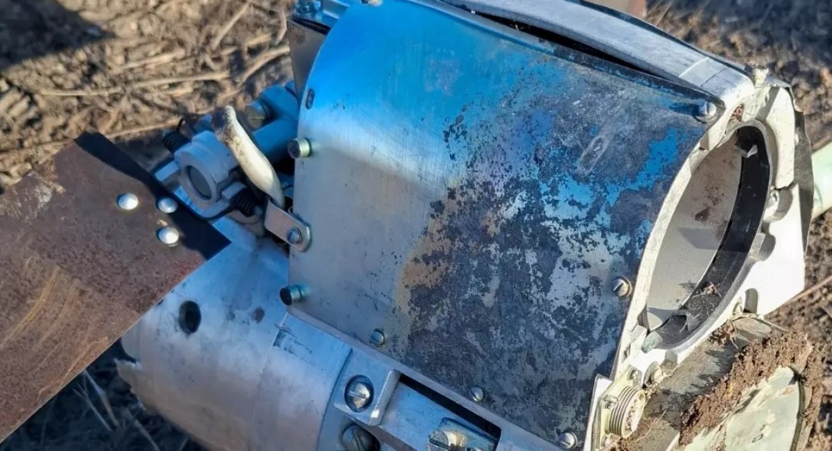 Emergency responders safely destroyed self-targeting submunition found in a forest belt / Photo credit: The Mobile Rescue Center for Rapid Response of the State Emergency Service of Ukraine