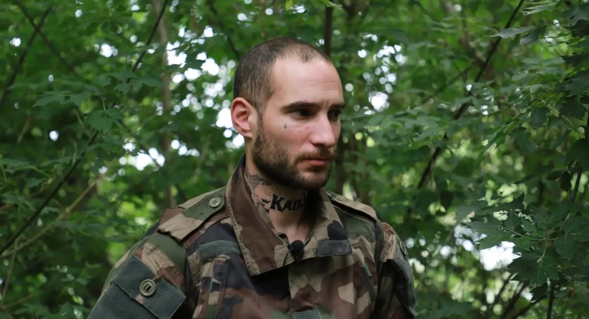 In memory of French soldier Capo of the Foreign Legion, who died defending Ukraine