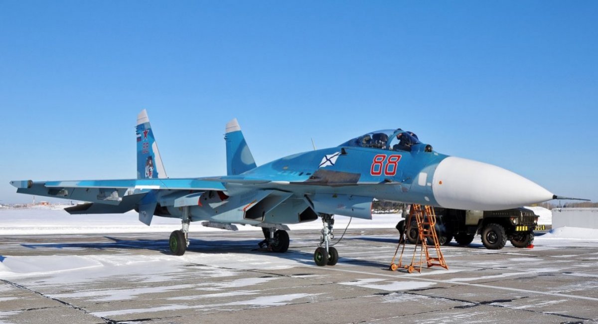 russian Su-33 carrier-based fighter / Illustrative pre-war photo