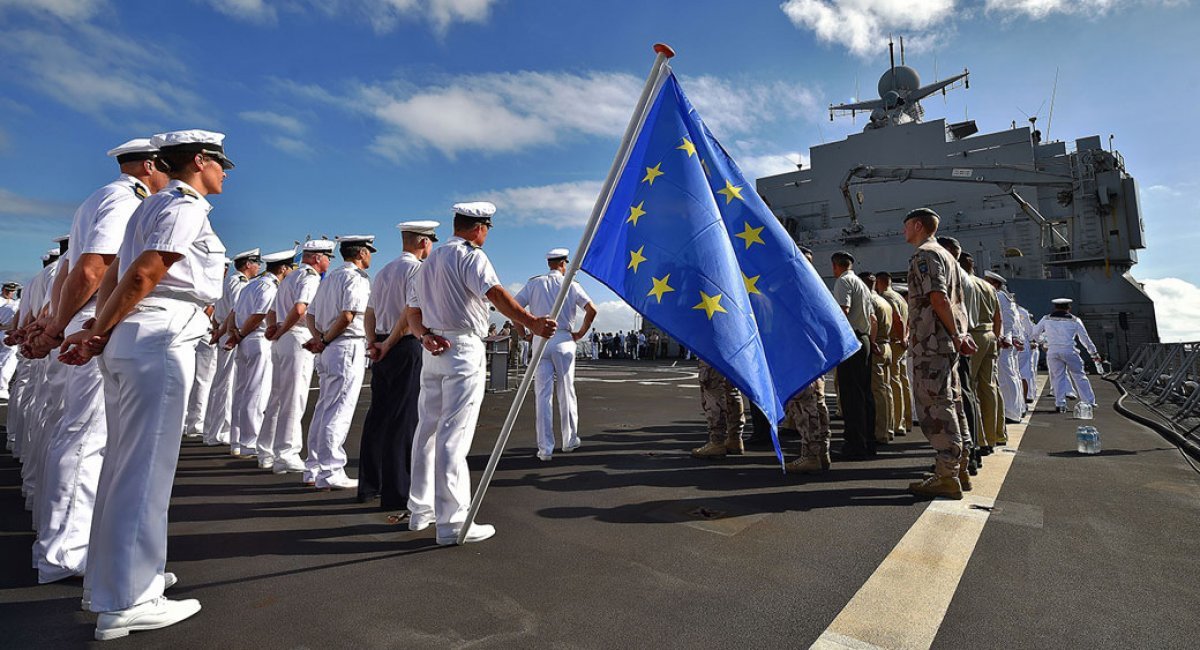 Formation on a Royal Danish Navy vessel / Photo credit: NATO