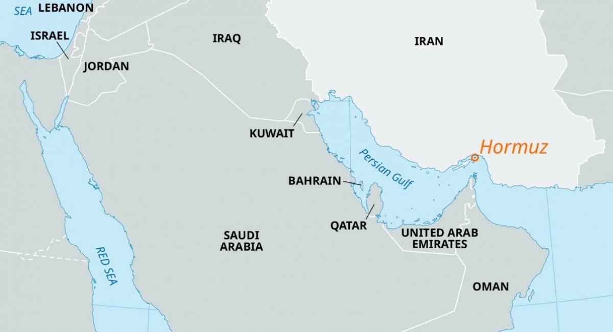 The Strait of Hormuz / Photo credit: Encyclopædia Britannica, Inc.