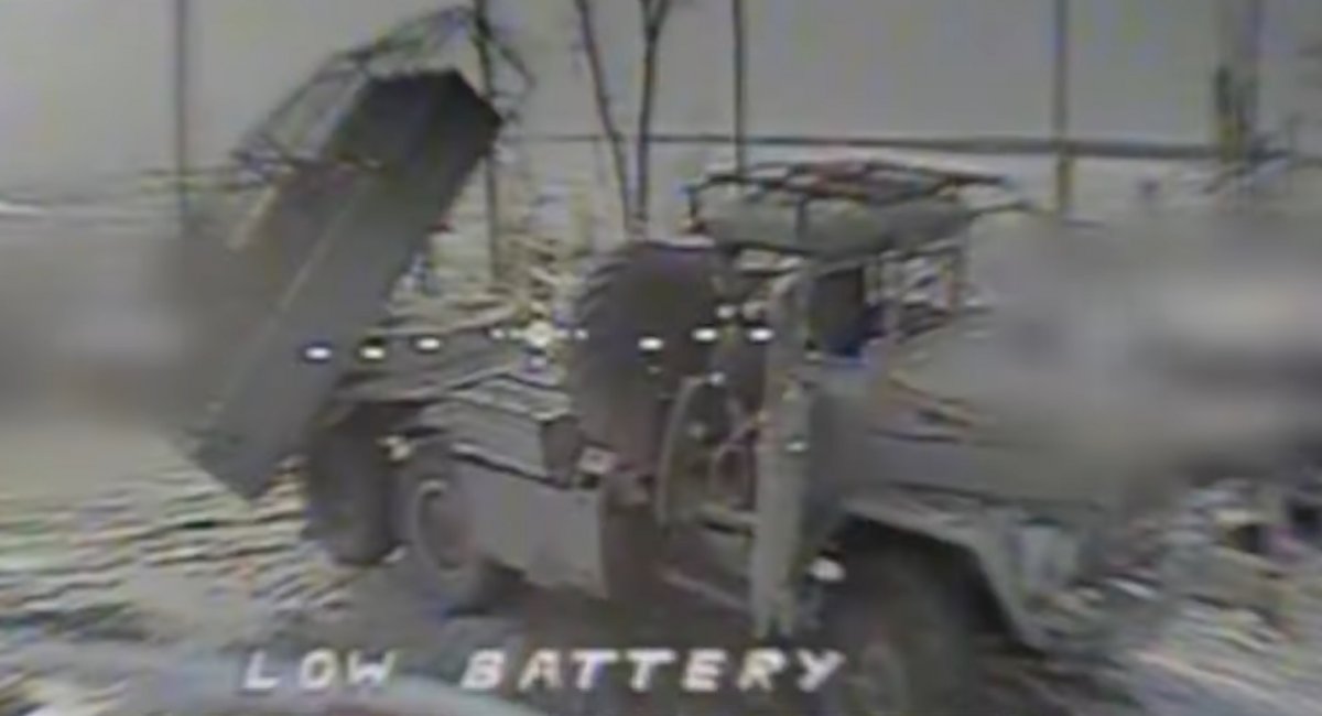 russian BM-21 Grad system / screenshot from video 