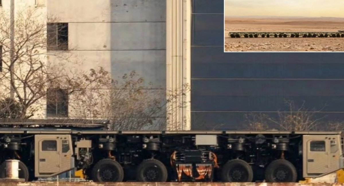 Wheeled electromagnetic catapult consisting of sections / Photo credit: Army Recognition