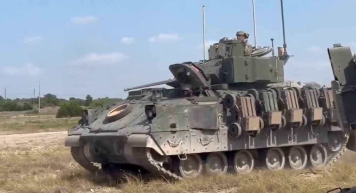 Five Ground Robots on One Bradley: U.S. Army Is Testing New Way to Deploy Drone Swarms