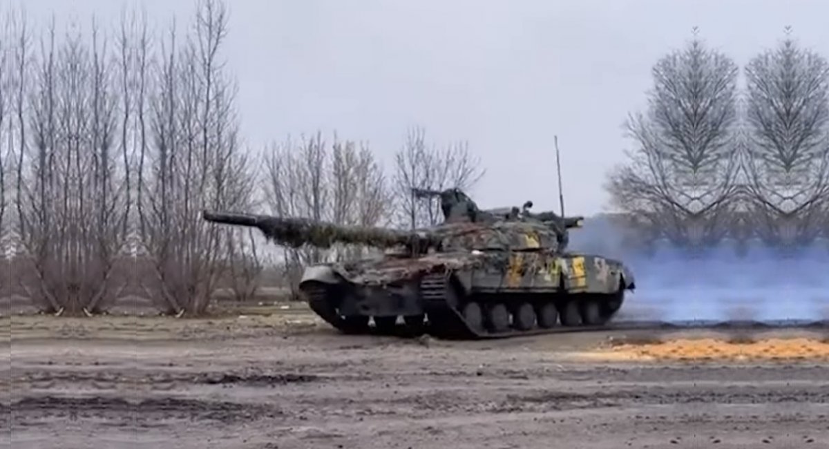 Ukrainian T-64BM Bulat main battle tank, which is a modernization of the Soviet T-64B/BV tank was spotted recently
