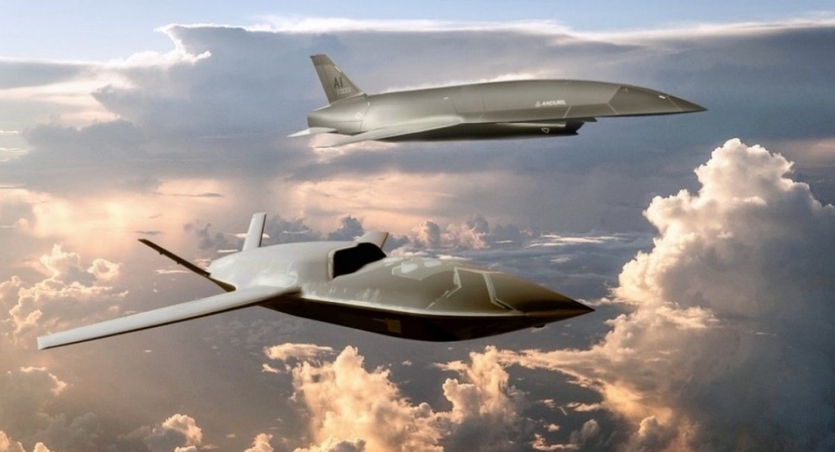 YFQ-42A by General Atomics and YFQ-44A by Anduril / Photo credit: U.S. Air Force