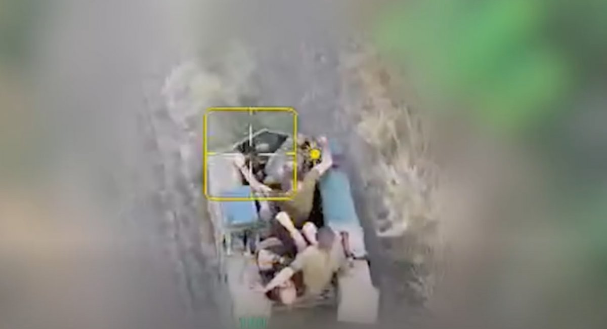 Operators of the Chibis and Graf unmanned ground vehicles from Ukraine's 61st Brigade successfully evacuated three wounded soldiers / screenshot from video 