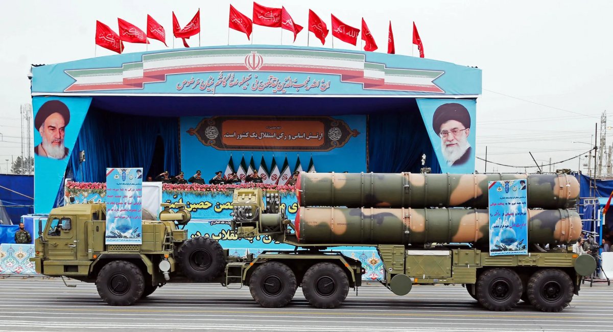 The launcher unit of Iran's S-300PMU2 system, a modernized version of the Soviet-era S-300
