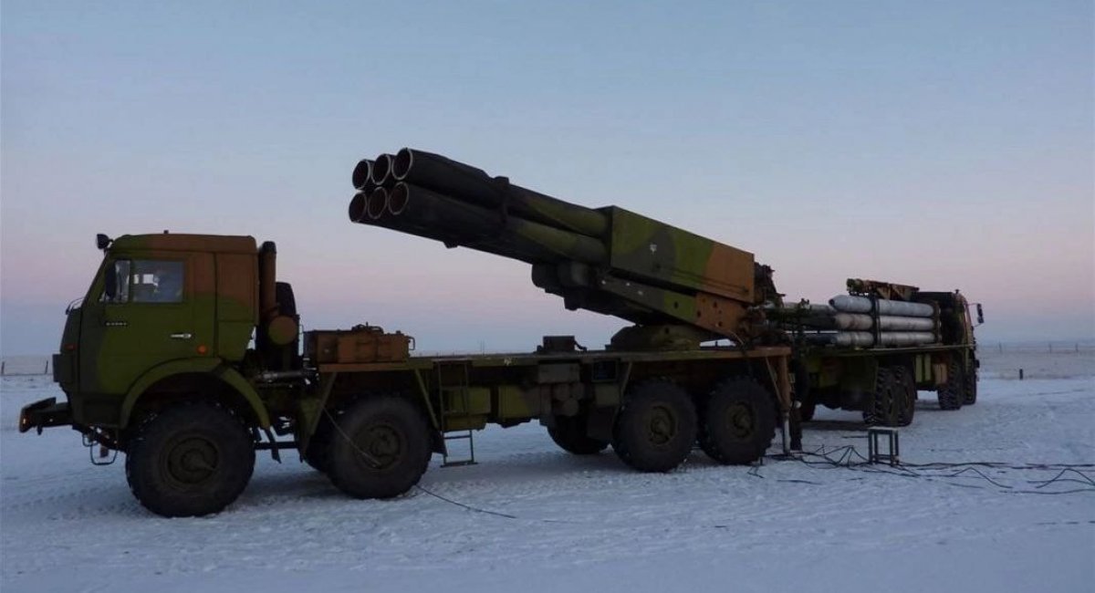 Experimental sample of the russian 9A52-4 Kama MLRS during 2010 trials / Open-source illustrative photo